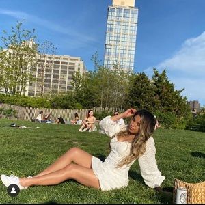 Mini long sleeve boho dress